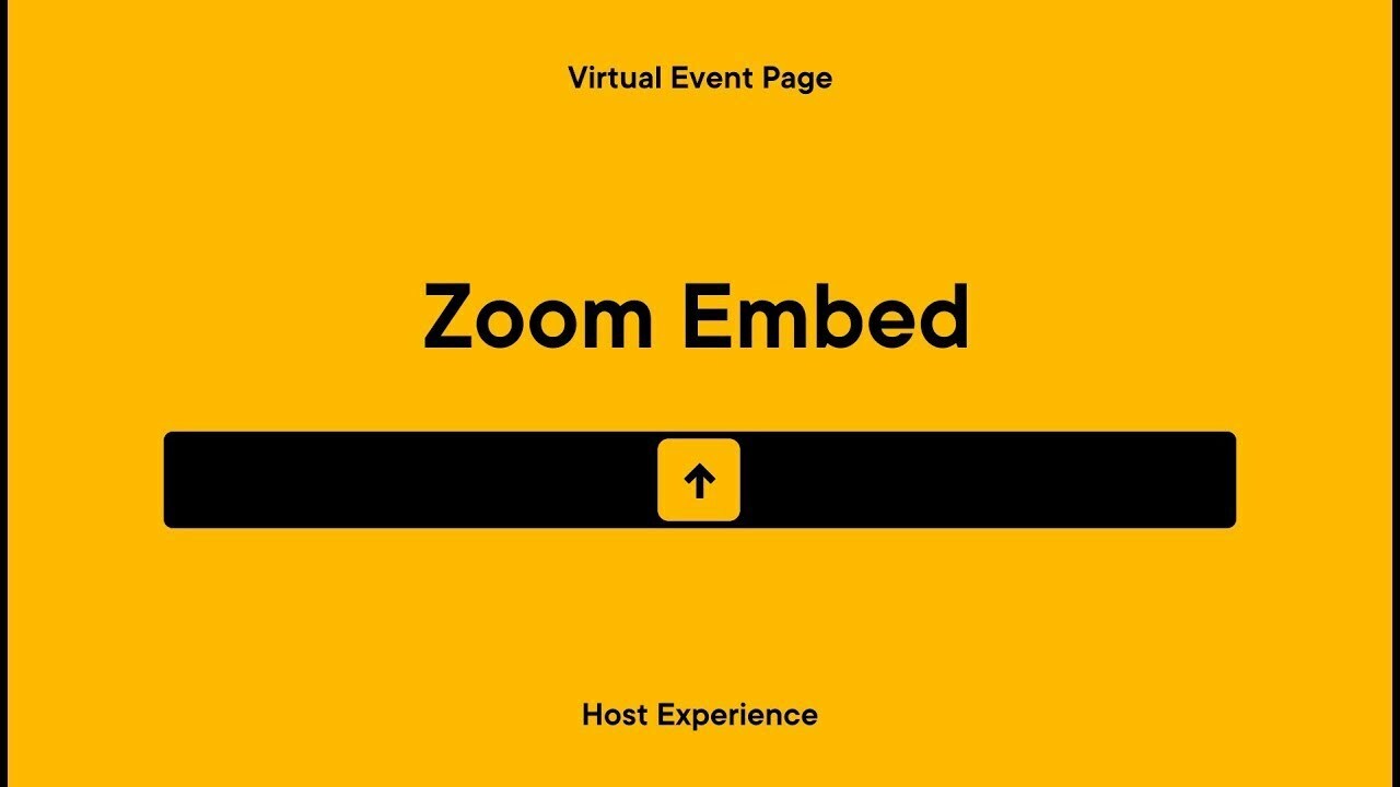 Splash Virtual Event Page: Host Experience | Zoom Embed