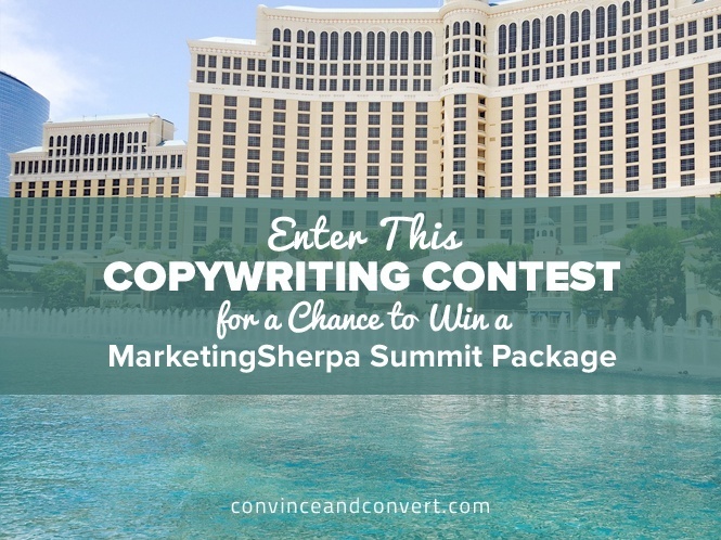 Enter This Copywriting Contest for a Chance to Win a MarketingSherpa Summit Package