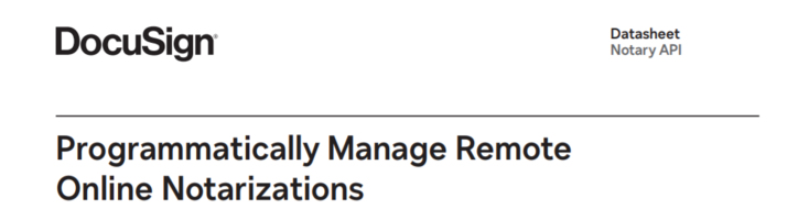 Programmatically Manage Remote Online Notarizations
