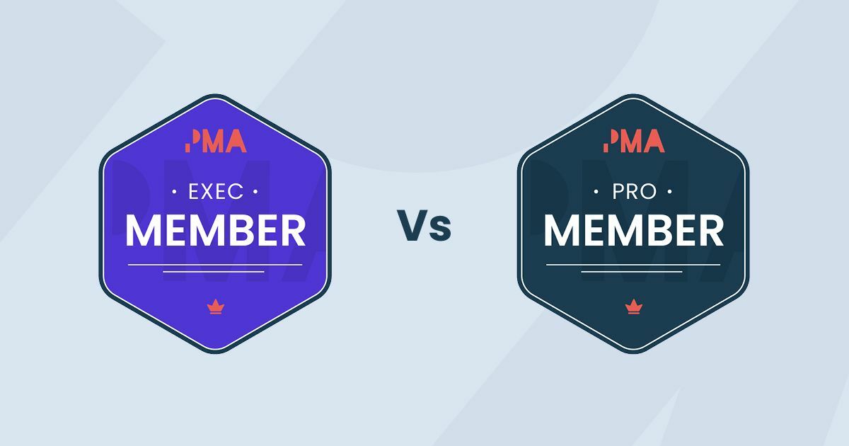What's the difference between a PMA Exec Membership and a PMA Pro Membership?