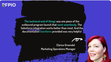 Quick win: RFPIO uses UserGems to 3X outbound performance in one quarter