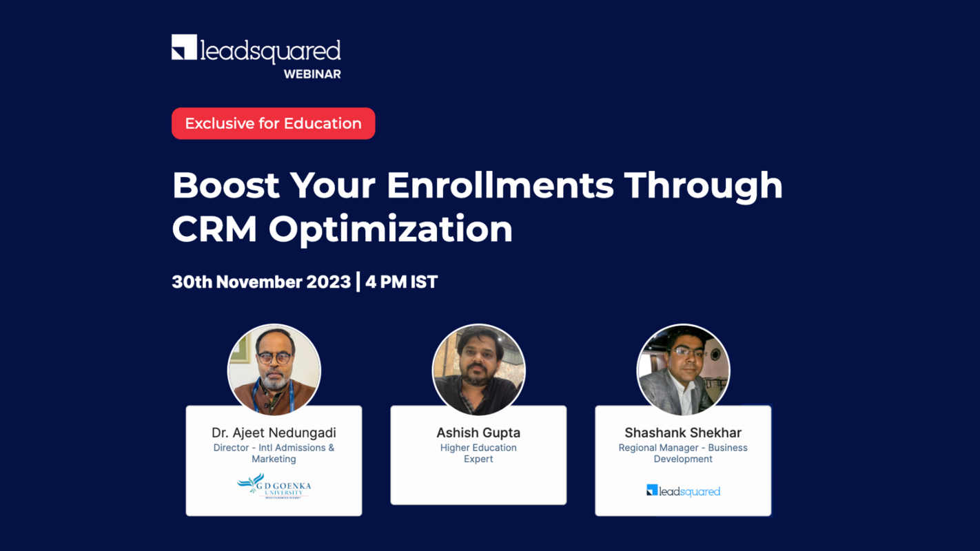 Boost Your Enrollments Through CRM Optimization