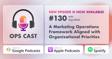A Marketing Operations Framework Aligned with Organizational Priorities with Raja Walia - Marketing Operations