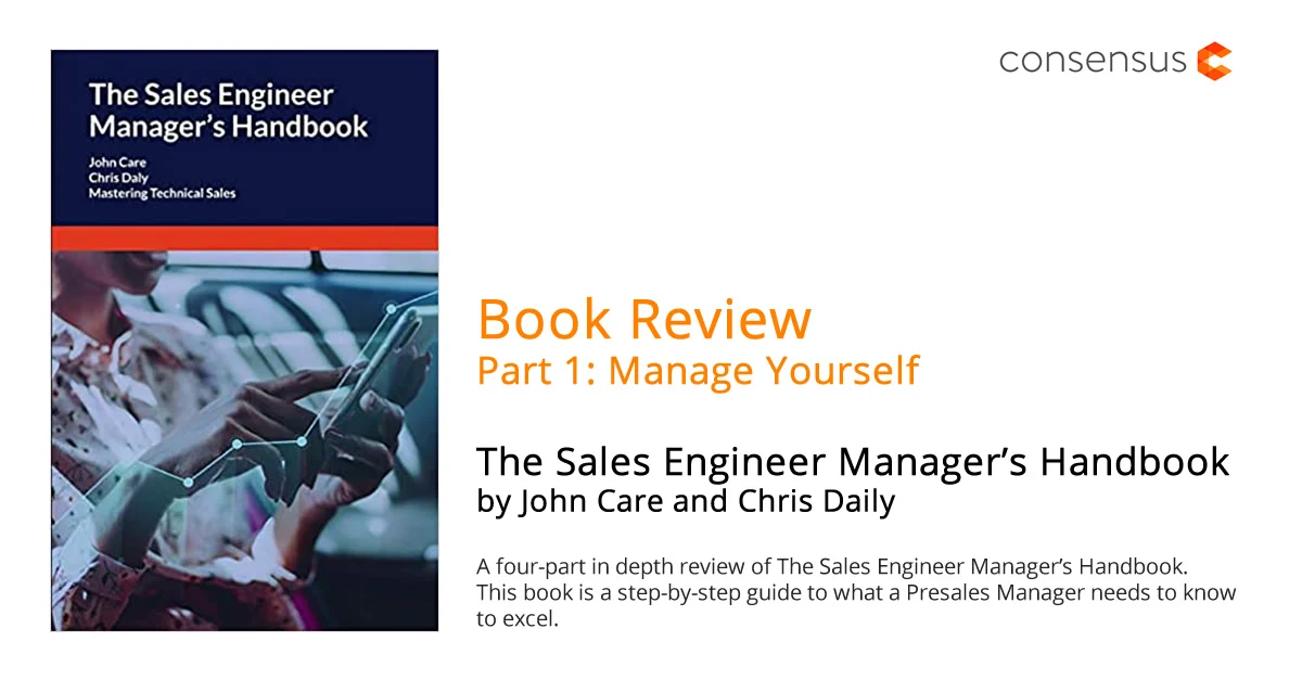 Book Review (Part 1): The Sales Engineer Manager's Handbook by John Care and Chris Daly