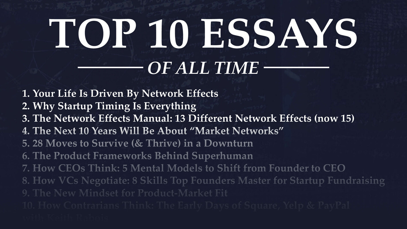 Our Top 10 Essays of All Time