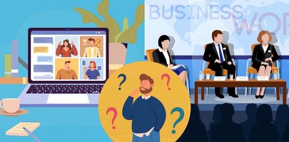 The differences between virtual & hybrid events