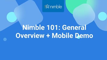 Nimble CRM General Overview + Mobile Demo