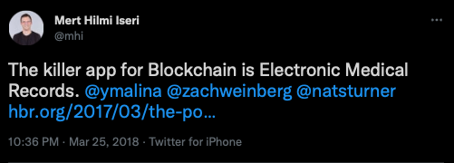 Venture Curious: A Decentralized EMR