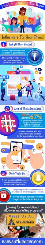 Tips For Selecting The Right Influencers For Your Brand (includes Infographic)