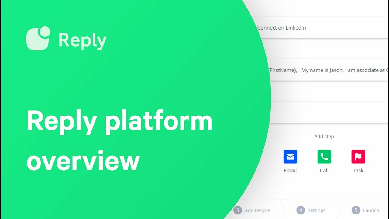 How to find emails on LinkedIn (for free) and automate sales outreach - Reply.io overview