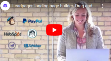 Leadpages Landing Page Builder. Drag and Drop Video - Swipe File