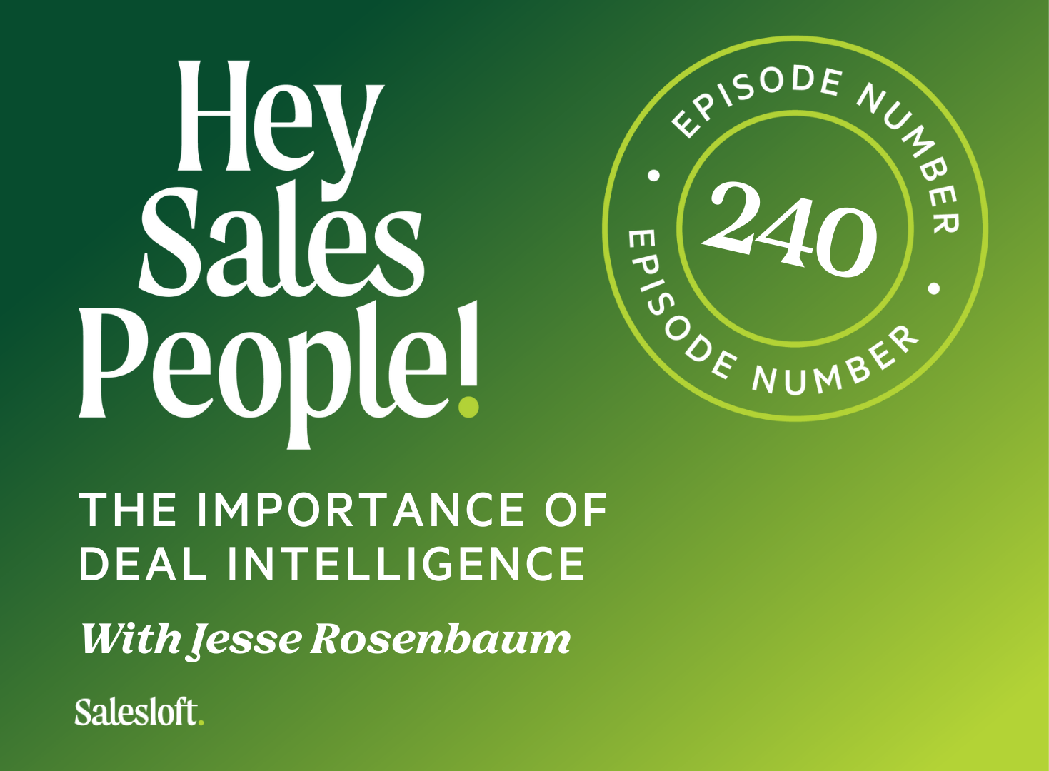 The Importance of Deal Intelligence With Jesse Rosenbaum