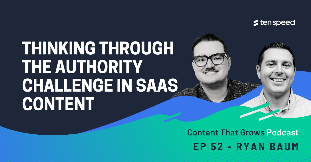 Thinking through the authority challenge in SaaS content