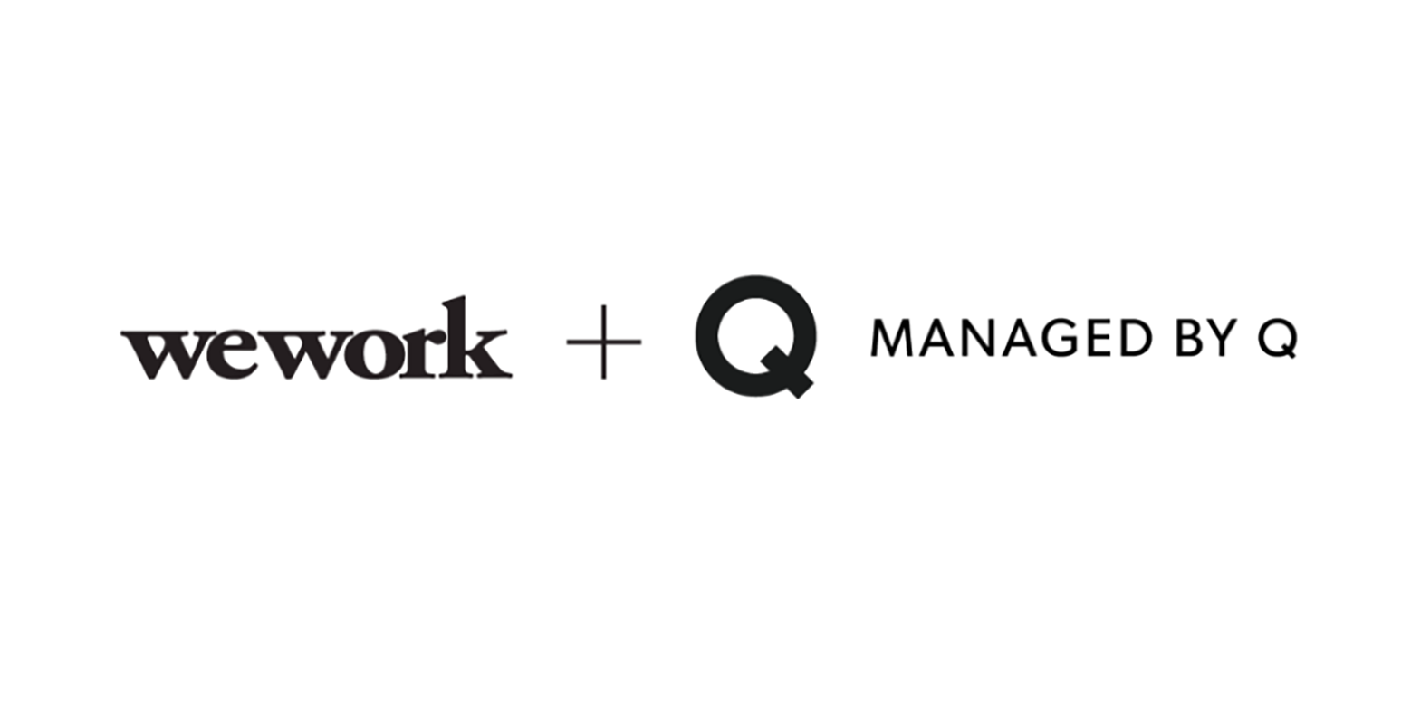 Managed by Q and WeWork Building Beautiful Workplaces Together