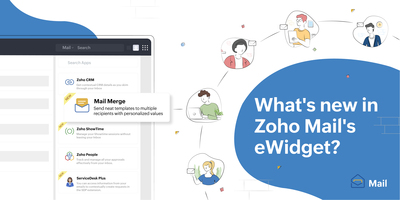 Latest additions to eWidget: Mail Merge and more