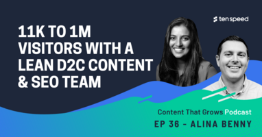 11K to 1M Visitors With a Lean D2C Content & SEO Team 