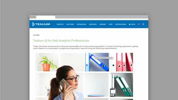 Tealium iQ for Web Analytics Professionals