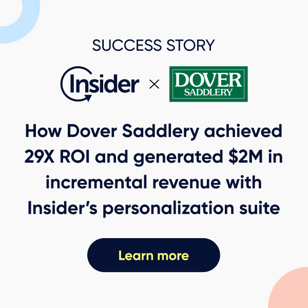How Dover Saddlery achieved 29X ROI and generated $2M in incremental revenue with Insider's personalization suite