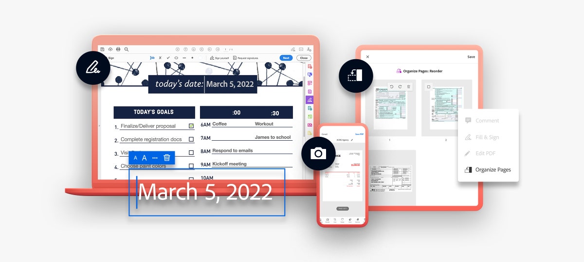 Document organization tips for working parents from Adobe Acrobat