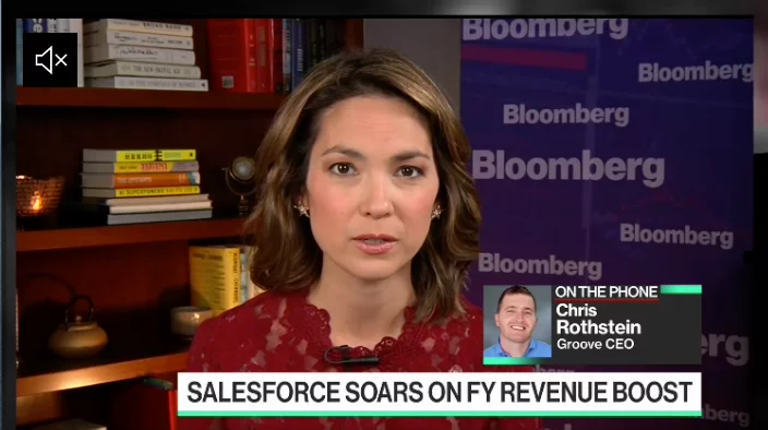 Bloomberg Technology Anchor Emily Chang Interviews Groove CEO on Salesforce's Record Q2 2020 Earnings