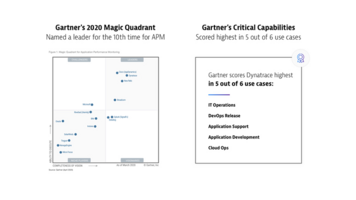 Dynatrace named a Leader in 2020 Gartner Magic Quadrant for APM