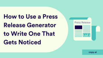 How to use a press release generator to write one that gets noticed