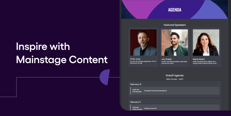 Inspire Your Virtual Sales Kickoff with Powerful Mainstage Content | Filo.co