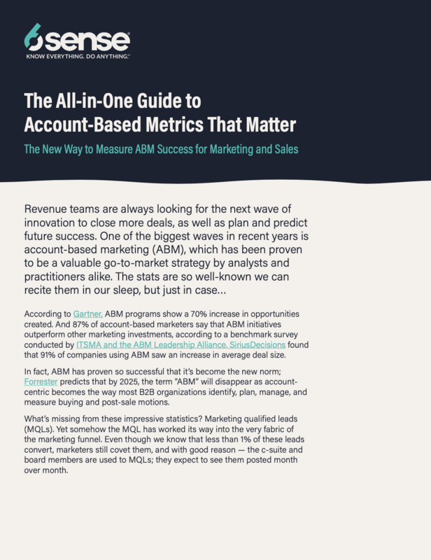 The All-in-One Guide to Account-Based Metrics That Matter