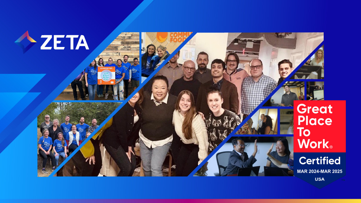 Zeta Has Been Certified™ by Great Place To Work®!