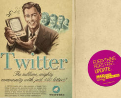 Twitter Vintage Newspaper Ad - Swipe File