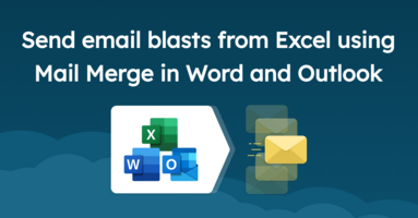 How to do a mail merge from Excel and Word to send mass emails in Outlook