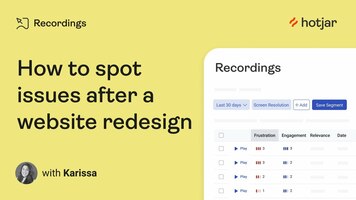 How to spot issues after a website redesign