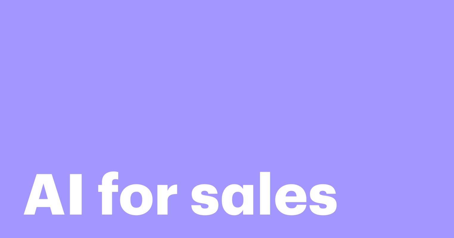 How to develop an AI-powered sales strategy