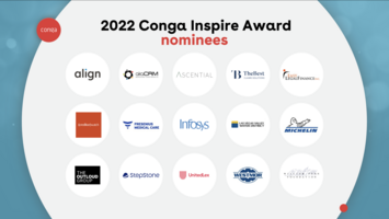 Winners of the 2022 Conga Inspire Awards