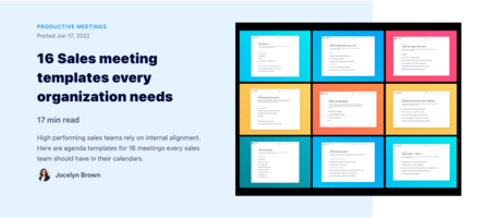 16 Sales meeting templates every organization needs