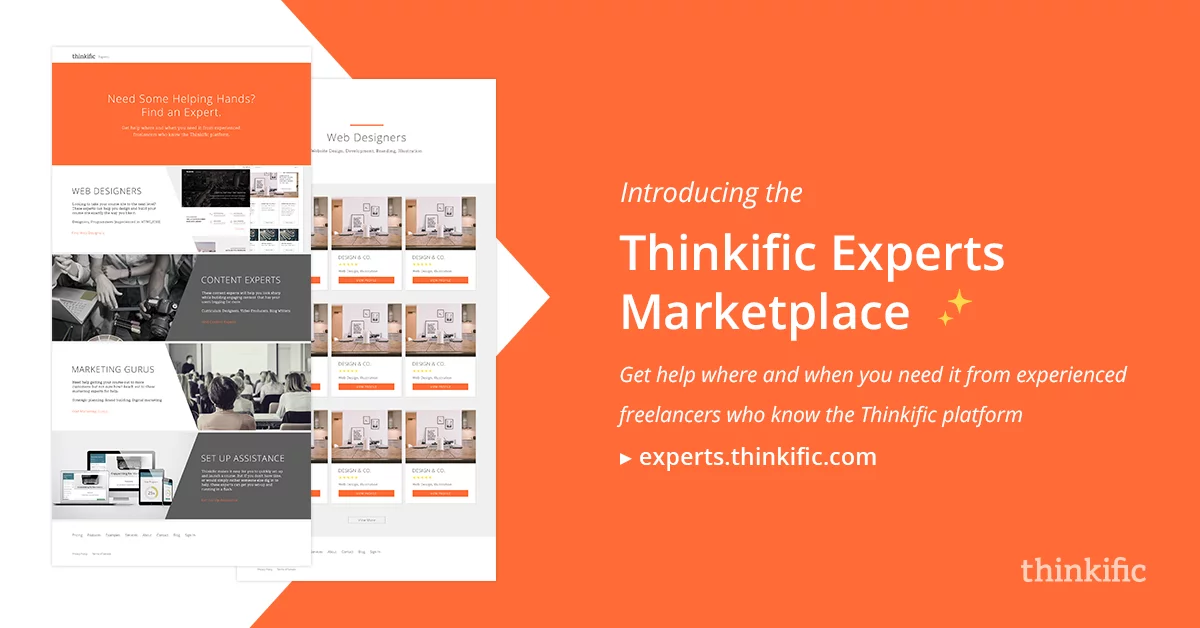 Introducing the Thinkific Experts Marketplace