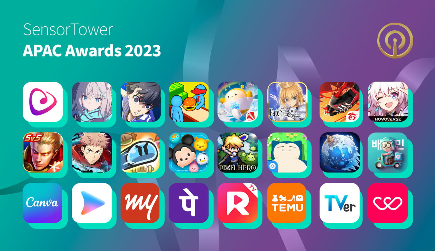 Sensor Tower APAC Awards 2023 Winners