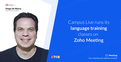 How Campus Live provides  online training with Zoho Meeting