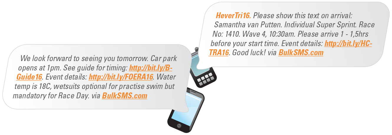 SMS Enhances the Competitor Experience