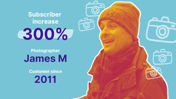 Photographer increased email subscribers 300%
