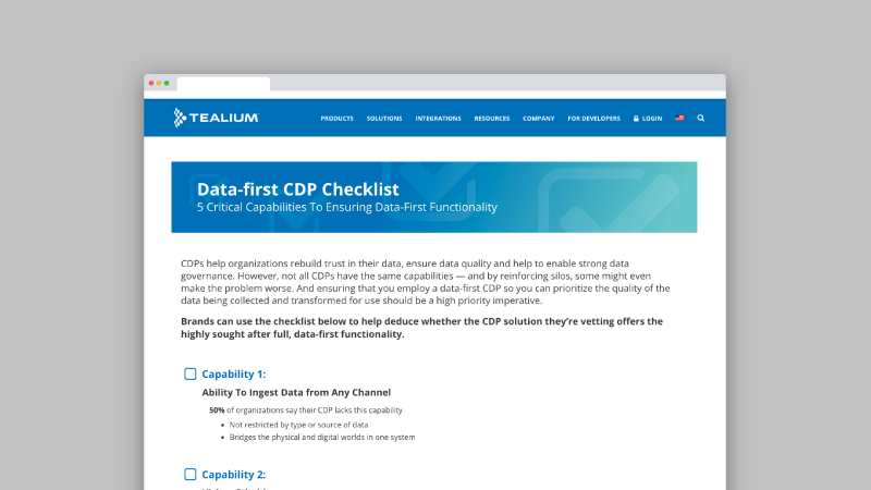 Data-First CDP Checklist