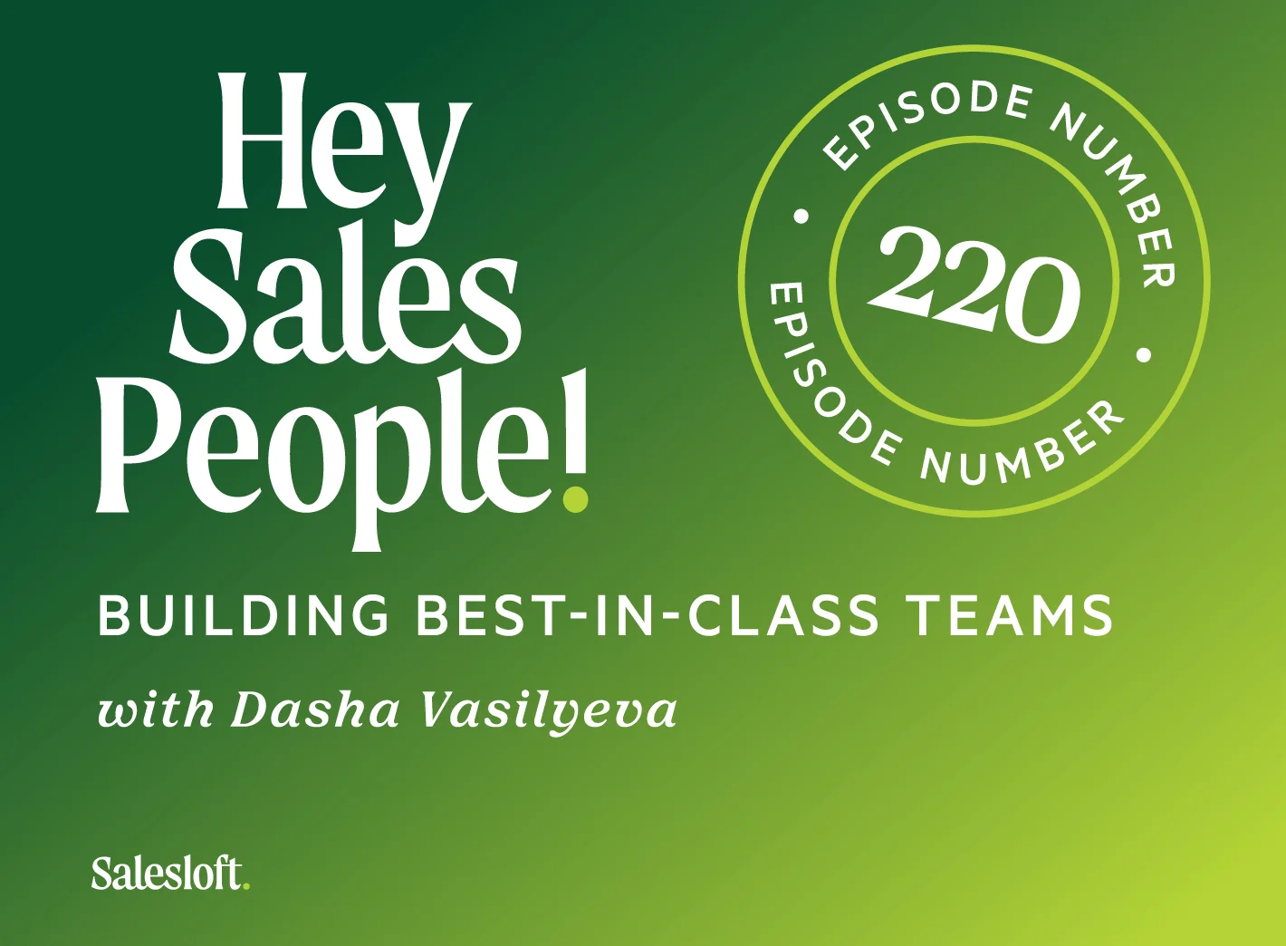 Building Best-in-Class Teams with Dasha Vasilyeva