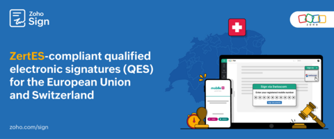 ZertES-compliant qualified electronic signatures (QES) for the European Union and Switzerland