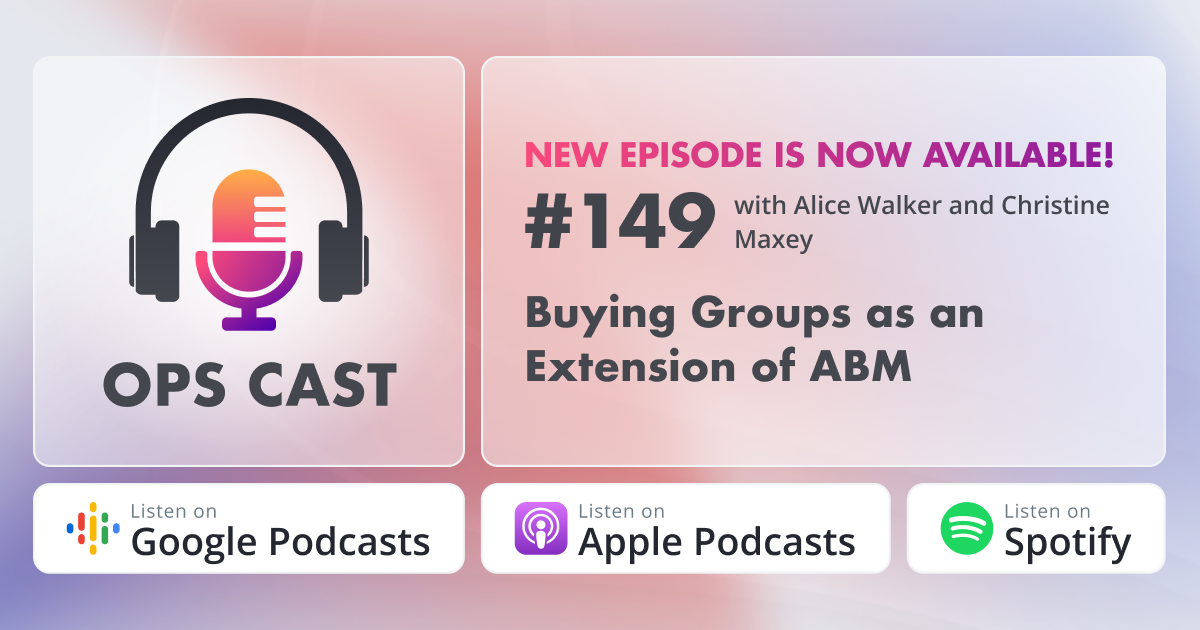 Buying Groups as an Extension of ABM with Alice Walker and Christine Maxey