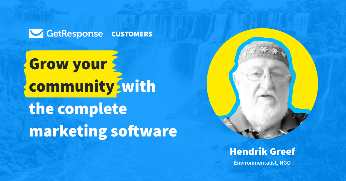 Hendrik Greeff, GetResponse Customer