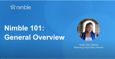 Nimble CRM General Overview + Nimble Mobile Overview