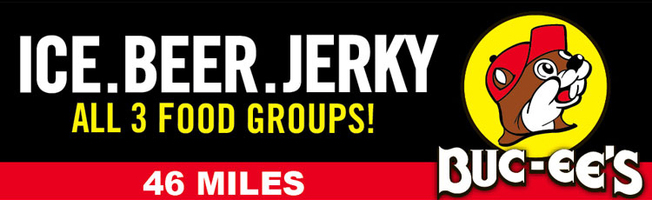 Buc-ee's All 3 Food Groups Billboard - Swipe File