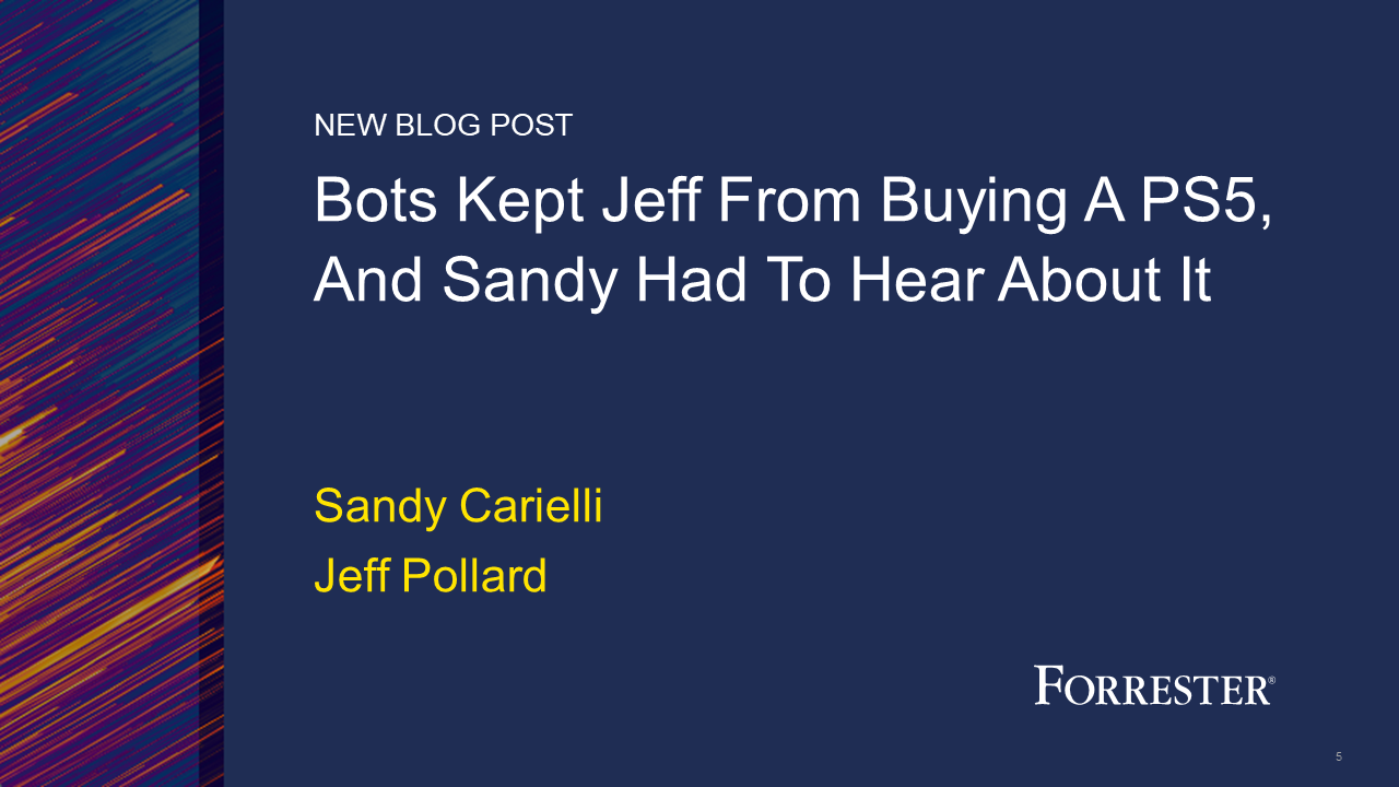 Bots Kept Jeff From Buying A PS5, And Sandy Had To Hear About It
