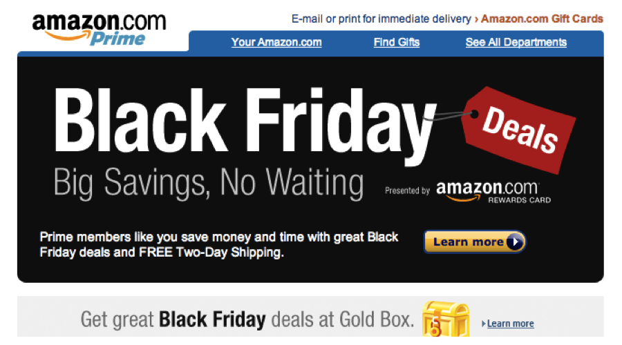5 Years of Amazon Black Friday Emails