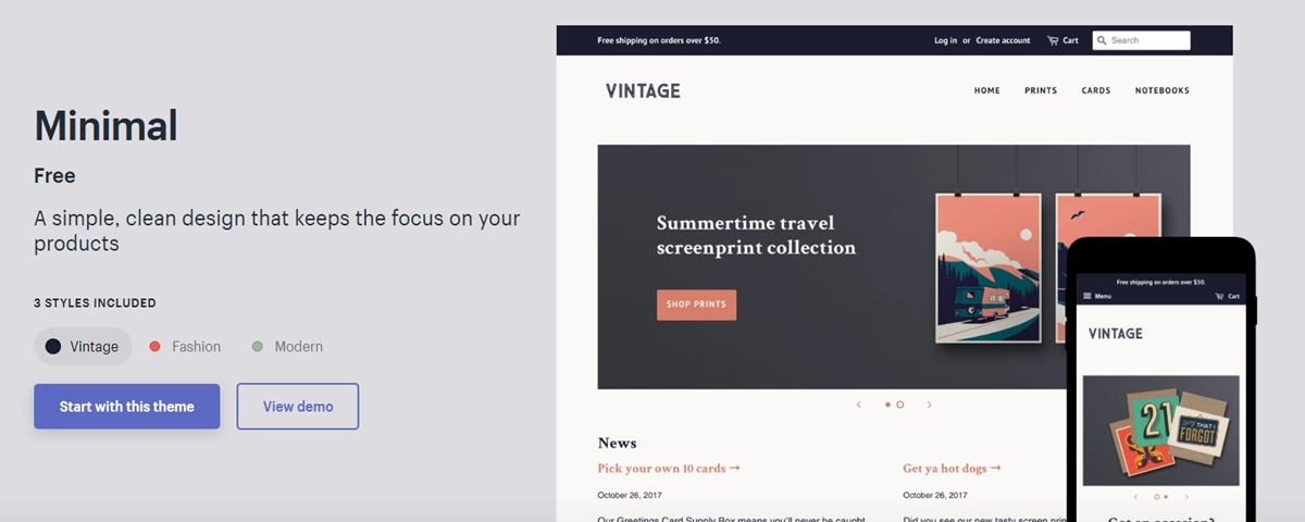 Shopify Minimal Theme Review: The Beauty in Simplicity